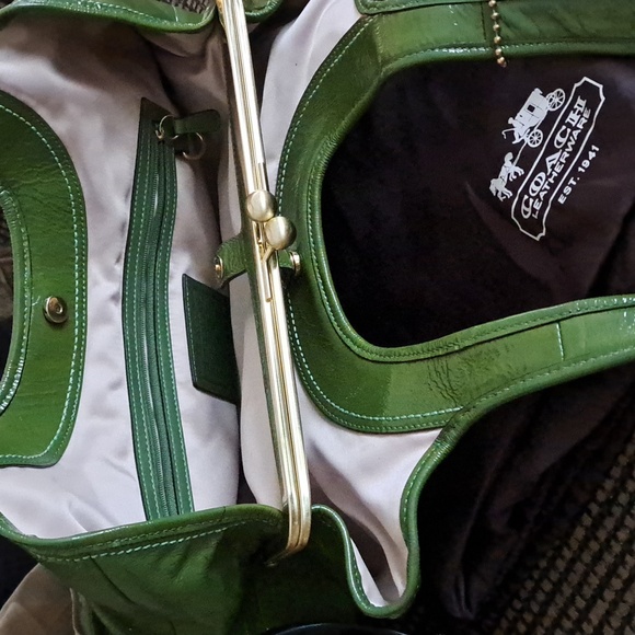 Coach Ergo Pleated Framed Satchel-Style No. 12520 Released About 2008☘️🍀💚🍀🍀 - Picture 8 of 16